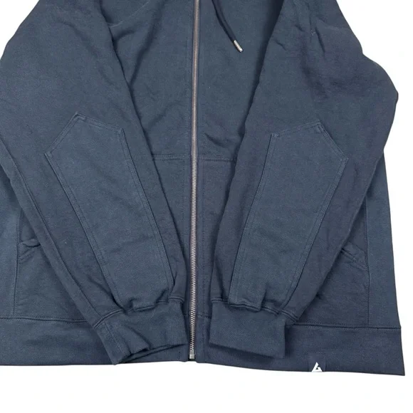 NEW American Giant Men’s Classic Full Zip Black Heavyweight Fleece Hoodie - Picture 5 of 9